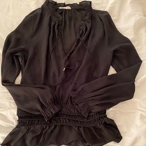Black Socialite Blouse
